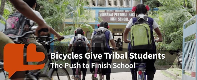 Sangeeta Darvekar Charitable Trust: Helping tribal students cycle towards a brighter future Sangeeta Darvekar慈善信托:帮助部落学生骑车走向更光明的未来