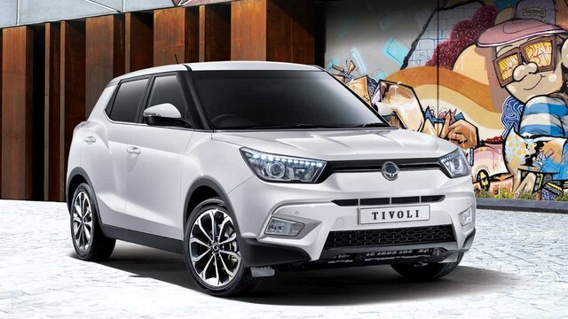 Mahindra's sub-4m SUV based on Ssangyong Tivoli spotted at a dealership in India Mahindra's sub-4m SUV based on Ssangyong Tivoli spotted at a dealership in India