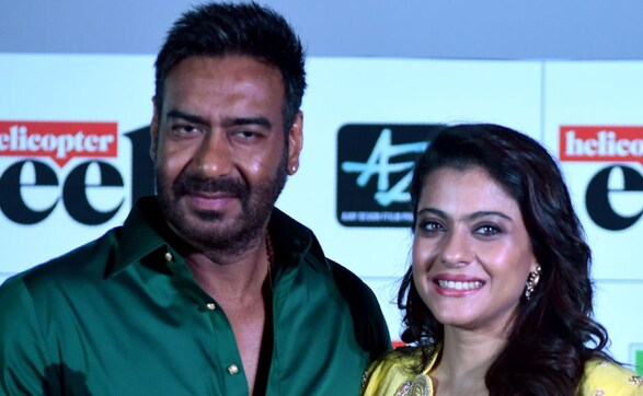Kajol, Ajay Devgn, Riddhi Sen attend Helicopter Eela's trailer launch in Mumbai Kajol, Ajay Devgn, Riddhi Sen attend Helicopter Eela's trailer launch in Mumbai