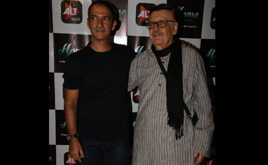 Parikshit Sahni poses with director Habib Faisal at the trailer launch of Home, to release on 29 August Parikshit Sahni poses with director Habib Faisal at the trailer launch of Home, to release on 29 August