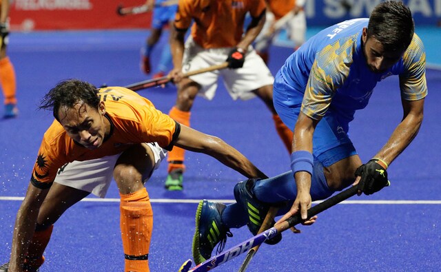 The Indian men's hockey team lost in a penalty shootout, after drawing 22 in regulation time in their semi-final match against Malaysia. They will play Pakistan for a bronze medal. AP The Indian men's hockey team lost in a penalty shootout, after drawing 22 in regulation time in their semi-final match against Malaysia. They will play Pakistan for a bronze medal. AP