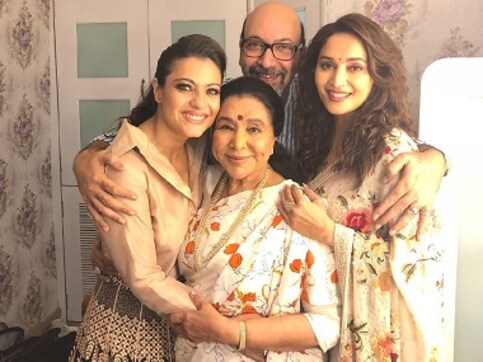 Helicopter Eela star Kajol joins Madhuri Dixit, Asha Bhosle on the sets of Dance Deewane Helicopter Eela star Kajol joins Madhuri Dixit, Asha Bhosle on the sets of Dance Deewane