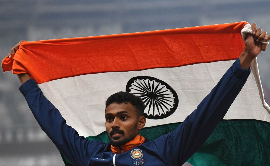 Muhammad Anas won silver in the men's 100m final. AFP Muhammad Anas won silver in the men's 100m final. AFP