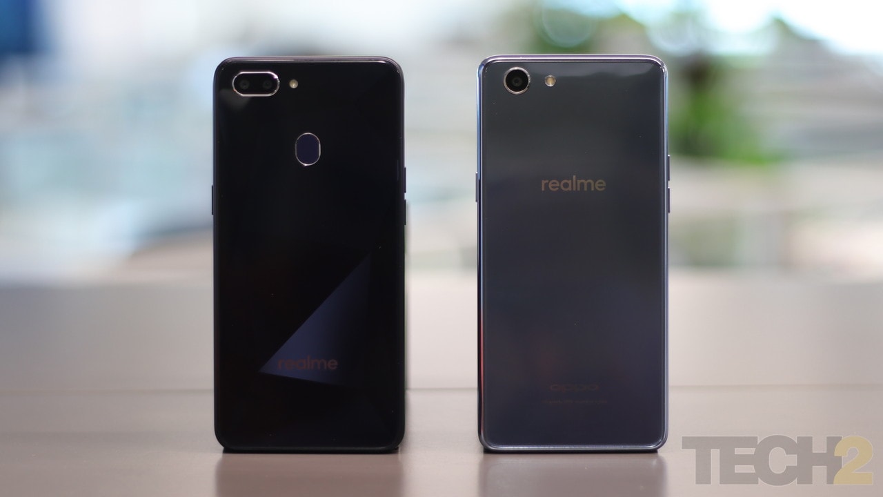 The Realme 2 besides its predecessor, the Realme 1. Image: tech2/ Omkar Patane