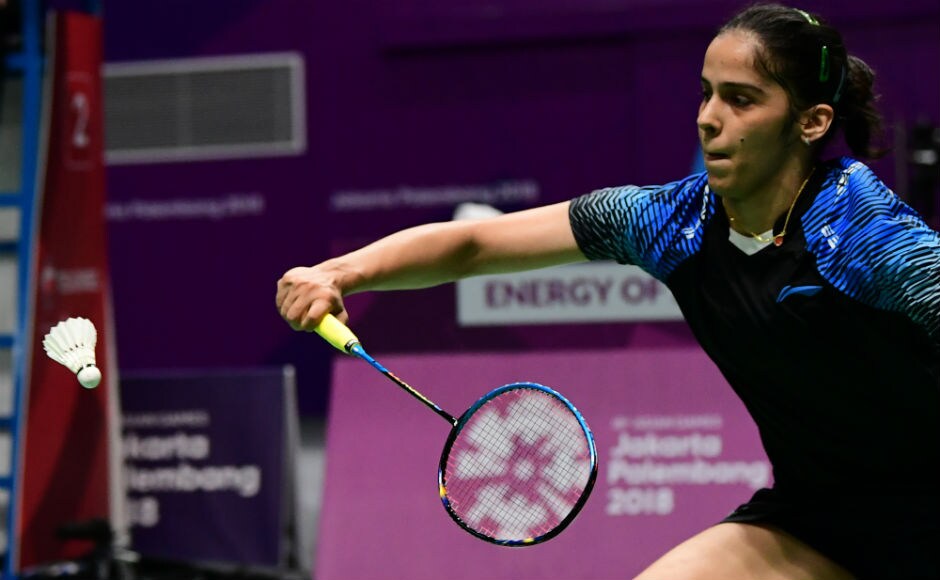Saina Nehwal assured herself of her first Asiad medal after beating Ratchanok Intanon 21-18 21-16 in the women's singles event. AFP Saina Nehwal assured herself of her first Asiad medal after beating Ratchanok Intanon 21-18 21-16 in the women's singles event. AFP