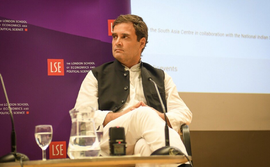 While addressing a gathering at the London School of Economics, Rahul Gandhi talked about how a united Opposition will fight the BJP in the upcoming Lok Sabha elections. Twitter @INCIndia While addressing a gathering at the London School of Economics, Rahul Gandhi talked about how a united Opposition will fight the BJP in the upcoming Lok Sabha elections. Twitter @INCIndia