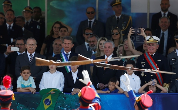 Brazil celebrates 196th anniversary of independence from Portugal; President Michel Temer attends military parade Brazil celebrates 196th anniversary of independence from Portugal; President Michel Temer attends military parade