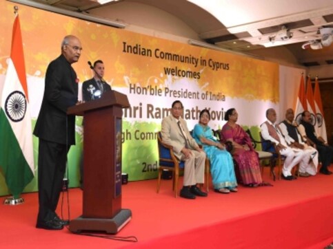President Ram Nath Kovind says Indian diaspora true cultural ambassadors of India, will deepen ties with Cyprus President Ram Nath Kovind says Indian diaspora true cultural ambassadors of India, will deepen ties with Cyprus