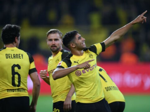 Bundesliga: Teenager Achraf Hakimi scores on debut as Borussia Dortmund thrash Nuremberg 7-0; RB Leipzig beat Stuttgart Bundesliga: Teenager Achraf Hakimi scores on debut as Borussia Dortmund thrash Nuremberg 7-0; RB Leipzig beat Stuttgart