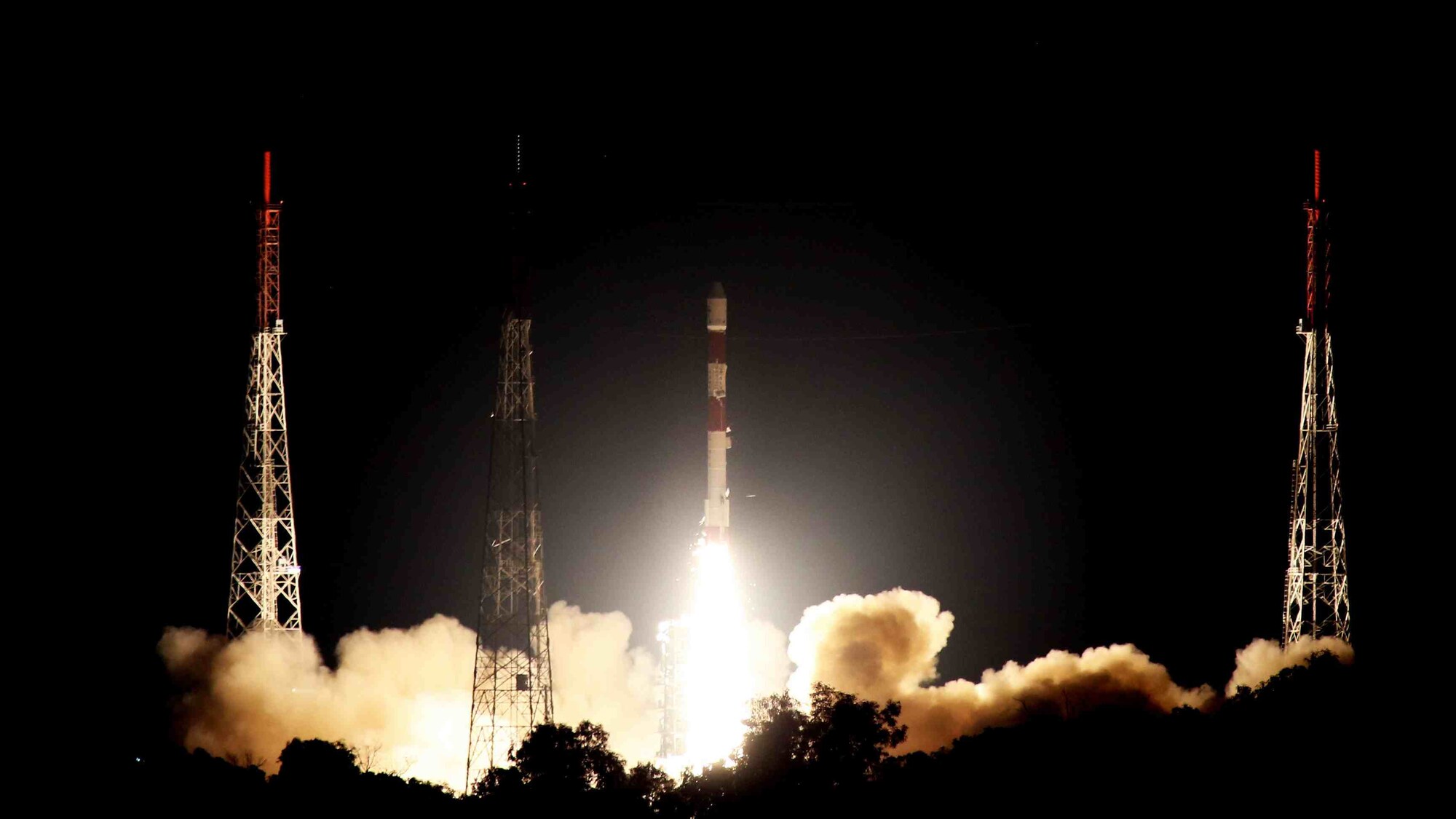 PSLV-C42 Liftoff. Image: ISRO