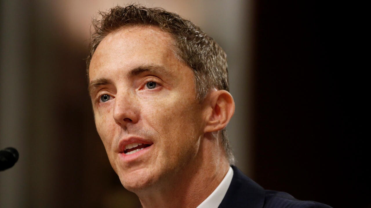Keith Enright, chief privacy officer at Google LLC, testifies before the Senate Commerce, Science and Transportation Committee on safeguards for consumer data privacy in Washington, U.S., September 26, 2018. REUTERS/Joshua Roberts - RC17971A0280