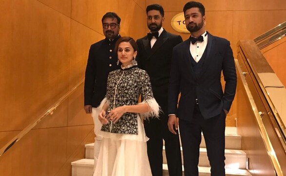 Vicky Kaushal, Taapsee Pannu, Abhishek Bachchan attend Manmarziyaan premiere at TIFF 2018 Vicky Kaushal, Taapsee Pannu, Abhishek Bachchan attend Manmarziyaan premiere at TIFF 2018