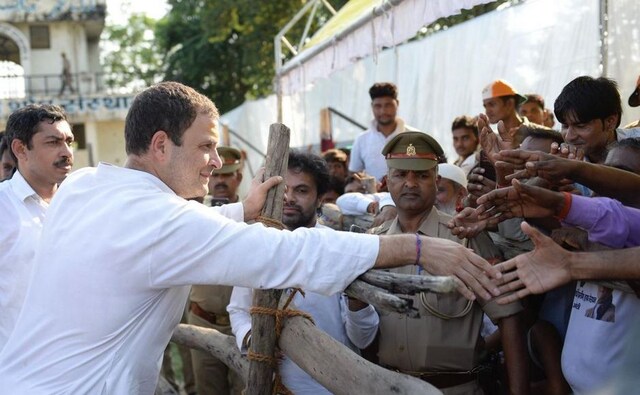 Apart from laying the foundation stones for several service projects, Rahul also inaugurated 16 mobile electricity transformers for rural areas in each block of his constituency. Rahul also interacted with the locals at Jais in Aemthi. Twitter/@INCIndia Apart from laying the foundation stones for several service projects, Rahul also inaugurated 16 mobile electricity transformers for rural areas in each block of his constituency. Rahul also interacted with the locals at Jais in Aemthi. Twitter/@INCIndia