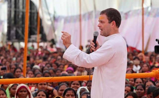 Rahul also addressed the members of Rajiv Gandhi Mahila Vikas Pariyojna who had gathered inlarge numbers to interact with the Congress president during his visit to Amethi. Twitter/@INCIndia Rahul also addressed the members of Rajiv Gandhi Mahila Vikas Pariyojna who had gathered inlarge numbers to interact with the Congress president during his visit to Amethi. Twitter/@INCIndia