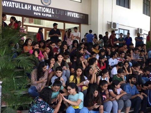 Protests at HNLU enters second week as law students await concrete decision from interim vice-chancellor Protests at HNLU enters second week as law students await concrete decision from interim vice-chancellor