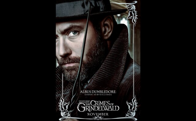 Jude Law as Albus Dumbledore. Image from Twitter/ BeastsMovieUK Jude Law as Albus Dumbledore. Image from Twitter/ BeastsMovieUK
