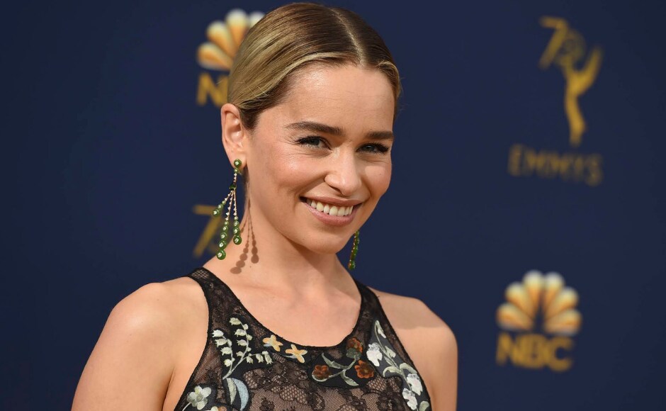 Emilia Clarke arrives at the 70th Primetime Emmy Awards on Monday, 17 September. The Associated Press/ Jordan Strauss Emilia Clarke arrives at the 70th Primetime Emmy Awards on Monday, 17 September. The Associated Press/ Jordan Strauss