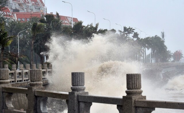 Typhoon Mangkhut barrelled into southern China after lashing the Philippines. More than 2.4 million people were evacuated in southern China's Guangdong province. AP Typhoon Mangkhut barrelled into southern China after lashing the Philippines. More than 2.4 million people were evacuated in southern China's Guangdong province. AP