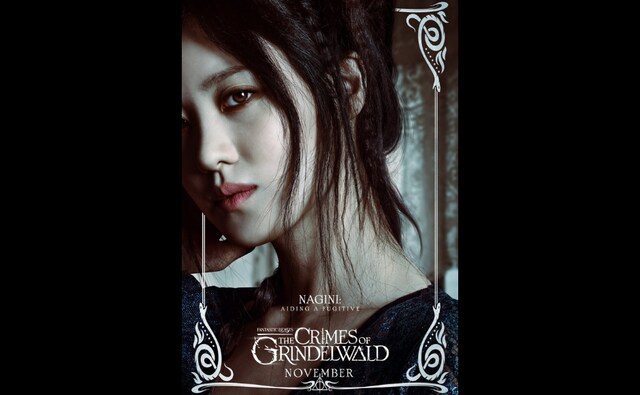Claudia Kim as Nagini. Image from Twitter/ BeastsMovieUK Claudia Kim as Nagini. Image from Twitter/ BeastsMovieUK