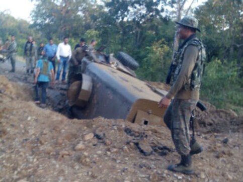 Four CRPF personnel killed, two injured in Chhattisgarh after Naxals blow up mine-protected vehicle Four CRPF personnel killed, two injured in Chhattisgarh after Naxals blow up mine-protected vehicle