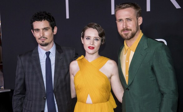 Ryan Gosling, Claire Foy, Damien Chazelle attend Washington DC premiere of First Man Ryan Gosling, Claire Foy, Damien Chazelle attend Washington DC premiere of First Man