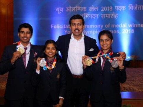 Government of India felicitates Youth Olympic Games medallists after country's best-ever showing at event Government of India felicitates Youth Olympic Games medallists after country's best-ever showing at event