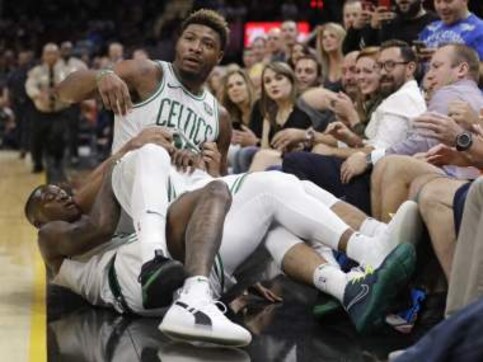 NBA: JR Smith, Marcus Smart come to blows in Cavaliers' pre-season win over Celtics NBA: JR Smith, Marcus Smart come to blows in Cavaliers' pre-season win over Celtics