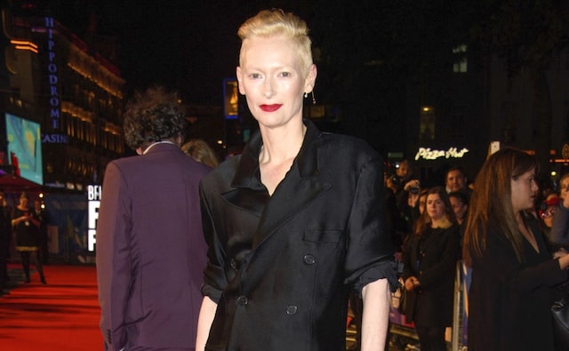 Tilda Swinton attends the premiere of the film Suspiria showing as part of the BFI London Film Festival. Matt Crossick/PA via AP Tilda Swinton attends the premiere of the film Suspiria showing as part of the BFI London Film Festival. Matt Crossick/PA via AP