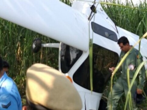 IAF aircraft crashes at Ranchad village in Uttar Pradesh's Baghpat district; both pilots on-board eject safely IAF aircraft crashes at Ranchad village in Uttar Pradesh's Baghpat district; both pilots on-board eject safely