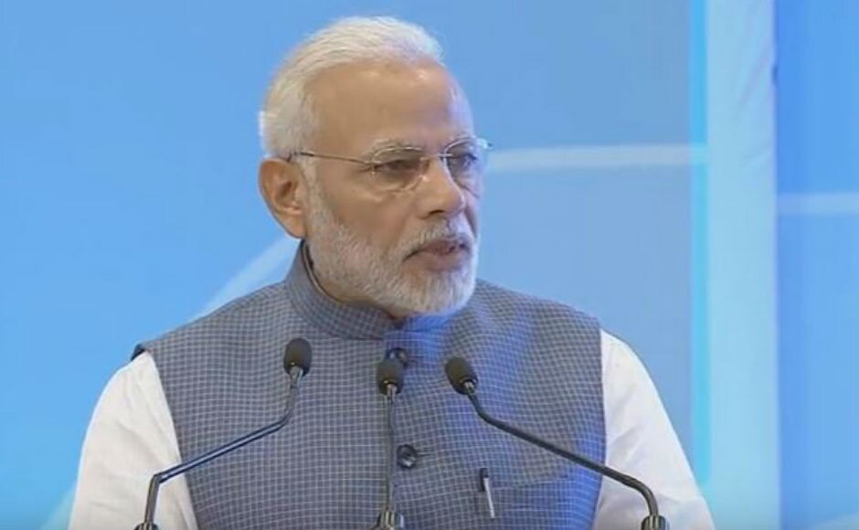 In his acceptance speech, Modi said that the Indian commitment towards preservation of environment was far deep rooted than a policy decision. Referring to his political slogan of Sabka Sath Sabka Vikas, he said that he also includes nature in it and by extension, the slogan also means each citizen is a responsible participant in the growth journey. Twitter/@DDNational In his acceptance speech, Modi said that the Indian commitment towards preservation of environment was far deep rooted than a policy decision. Referring to his political slogan of Sabka Sath Sabka Vikas, he said that he also includes nature in it and by extension, the slogan also means each citizen is a responsible participant in the growth journey. Twitter/@DDNational