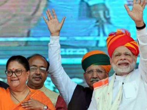 Narendra Modi in Rajasthan: PM accuses Congress of playing 'vote bank politics', lists Vasundhara Raje govt's triumphs Narendra Modi in Rajasthan: PM accuses Congress of playing 'vote bank politics', lists Vasundhara Raje govt's triumphs