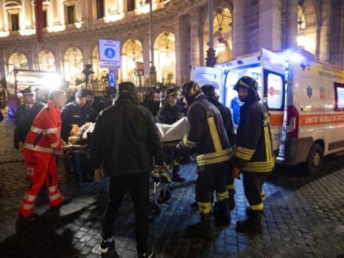 More than 20 injured as escalator collapses in metro station in central Rome; witnesses blame raucous football fans More than 20 injured as escalator collapses in metro station in central Rome; witnesses blame raucous football fans