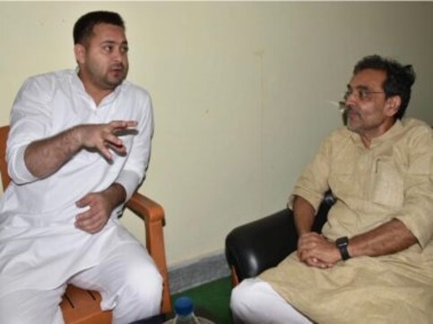 Rift in NDA in Bihar? Upendra Kushwaha meets Tejashwi Yadav after BJP agrees to 50-50 seat-sharing formula with JD(U) Rift in NDA in Bihar? Upendra Kushwaha meets Tejashwi Yadav after BJP agrees to 50-50 seat-sharing formula with JD(U)