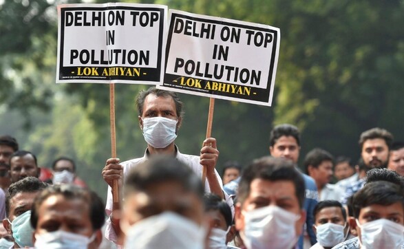 As Delhi's air quality nosedives to 'severe' category, BJP slams AAP govt over rising pollution As Delhi's air quality nosedives to 'severe' category, BJP slams AAP govt over rising pollution