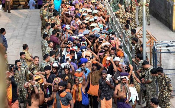 Sabarimala temple opens doors for second time since SC verdict amid tight security Sabarimala temple opens doors for second time since SC verdict amid tight security