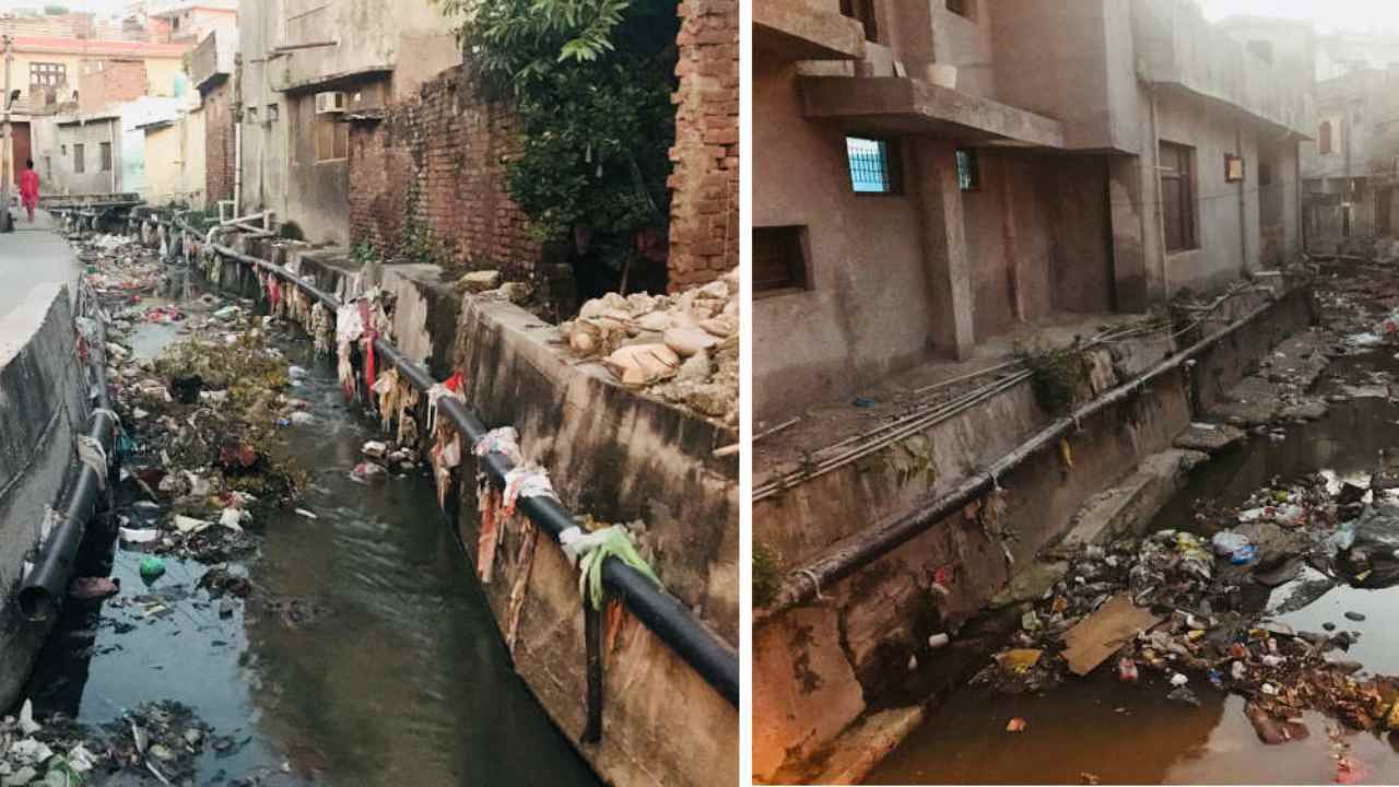A glimpse of Jammu's sewage crisis. Image courtesy: Nidhi Jamwal