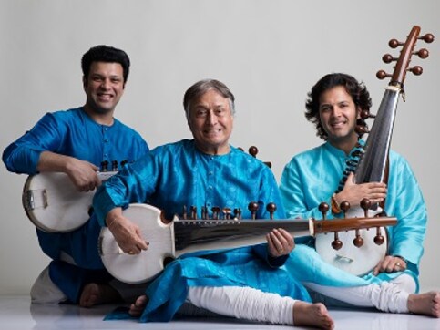 Ustad Amjad Ali Khan, his sons Amaan and Ayaan on the guru-shishya tradition, the pull of instrumental music Ustad Amjad Ali Khan, his sons Amaan and Ayaan on the guru-shishya tradition, the pull of instrumental music