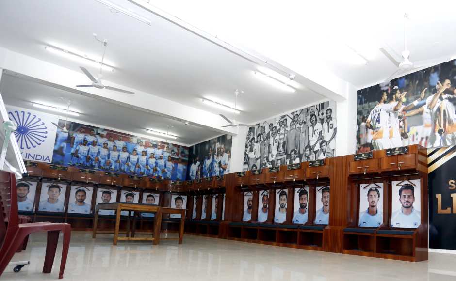 The change rooms have been redone on the lines of high-performance sports and leagues such as NBA and NFL. Image Courtesy: Firstpost/Shantanu Srivastava The change rooms have been redone on the lines of high-performance sports and leagues such as NBA and NFL. Image Courtesy: Firstpost/Shantanu Srivastava