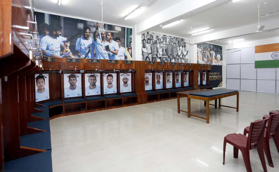 There are four such changing rooms for teams, each for four teams playing on a particular day. Image Courtesy: Firstpost/Shantanu Srivastava There are four such changing rooms for teams, each for four teams playing on a particular day. Image Courtesy: Firstpost/Shantanu Srivastava