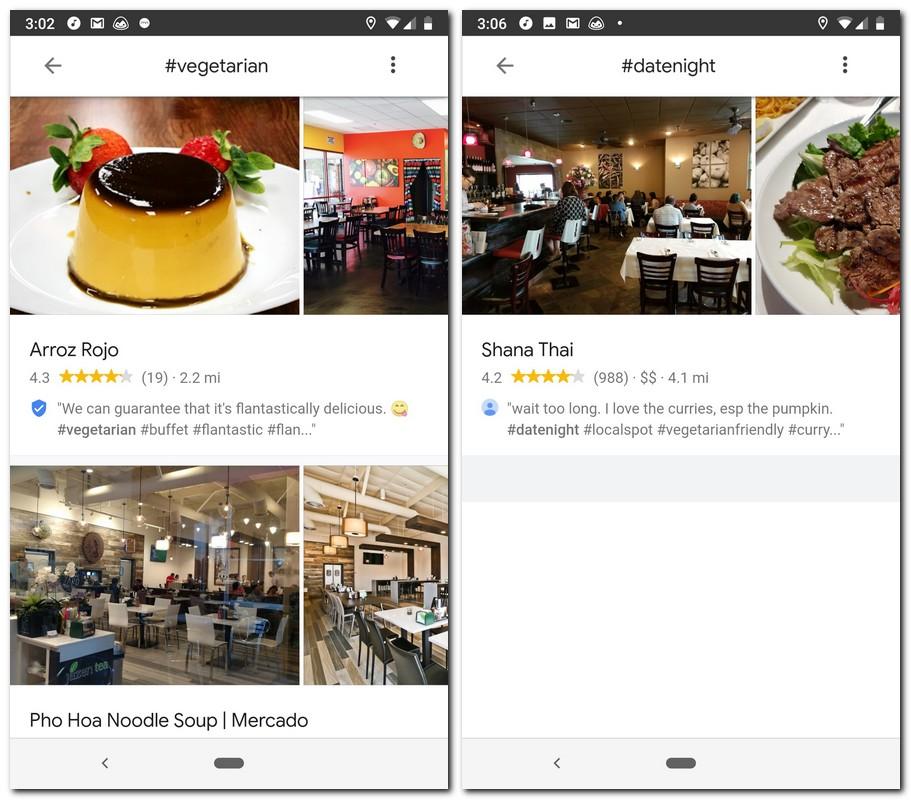 Google Maps hashtag feature. Image: Android Police
