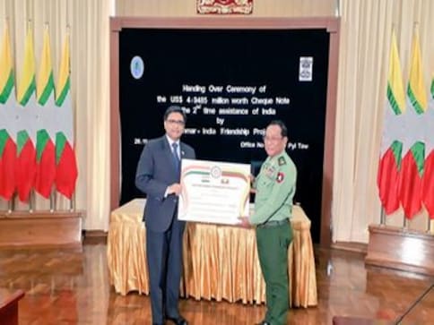 India extends $5 million aid to Myanmar for border development projects; honours agreement signed in 2012 India extends $5 million aid to Myanmar for border development projects; honours agreement signed in 2012