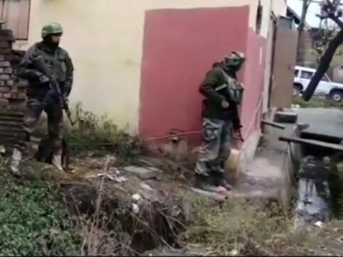 Encounter between security forces and militants underway in Jammu and Kashmir's Ganderbal district Encounter between security forces and militants underway in Jammu and Kashmir's Ganderbal district