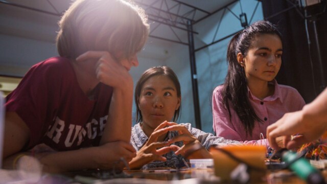 A women-only team from Kyrgyzstan is pioneering the country's space programme A women-only team from Kyrgyzstan is pioneering the country's space programme
