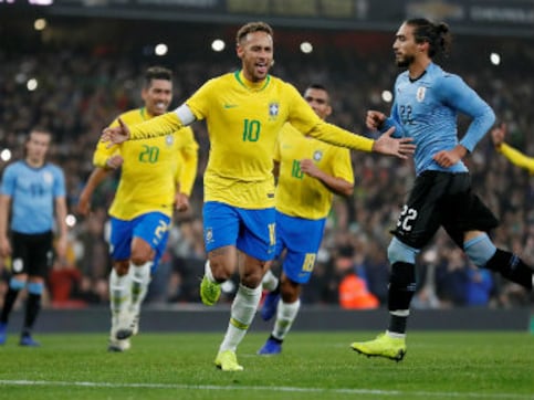International friendlies: Disputed Neymar penalty fires Brazil to narrow win over Uruguay in feisty South American clash International friendlies: Disputed Neymar penalty fires Brazil to narrow win over Uruguay in feisty South American clash