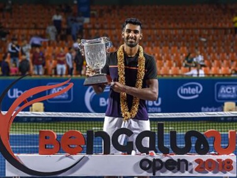 Bengaluru Open: Prajnesh Gunneswaran thumps compatriot Saketh Myneni in straight sets to win title Bengaluru Open: Prajnesh Gunneswaran thumps compatriot Saketh Myneni in straight sets to win title