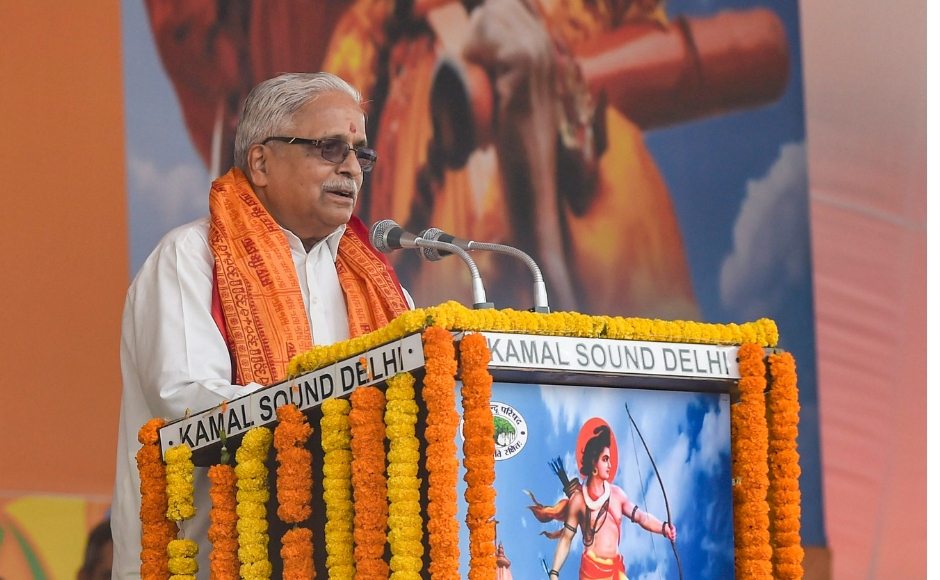 The VHP had said the rally, addressed by RSS' executive head Suresh 'Bhaiyyaji' Joshi, was an attempt to give a clarion call to the Union government to enact a legislation, if need be, for the construction of the temple. AP The VHP had said the rally, addressed by RSS' executive head Suresh 'Bhaiyyaji' Joshi, was an attempt to give a clarion call to the Union government to enact a legislation, if need be, for the construction of the temple. AP