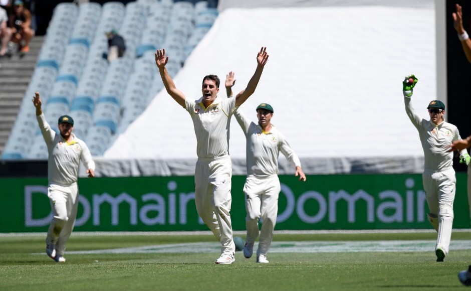 Pat Cummins (second from left) was the only Australian bowler who looked like getting wickets on the opening day of the third Test and he did pick two wickets, which is also the number of wickets India lost in the day. Cummins hit the deck hard and kept the batsmen on back-foot with some fiery short balls. He ended up with wickets of Hanuma Vihari and Mayank Agarwal. AP Pat Cummins (second from left) was the only Australian bowler who looked like getting wickets on the opening day of the third Test and he did pick two wickets, which is also the number of wickets India lost in the day. Cummins hit the deck hard and kept the batsmen on back-foot with some fiery short balls. He ended up with wickets of Hanuma Vihari and Mayank Agarwal. AP