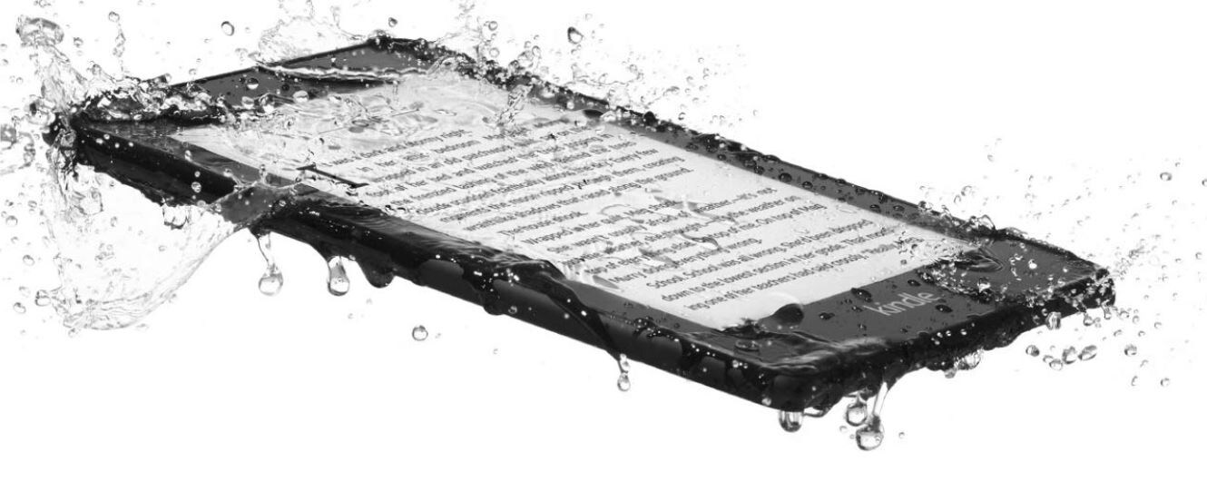 The new Kindle Paperwhite is waterproof. Image: Amazon