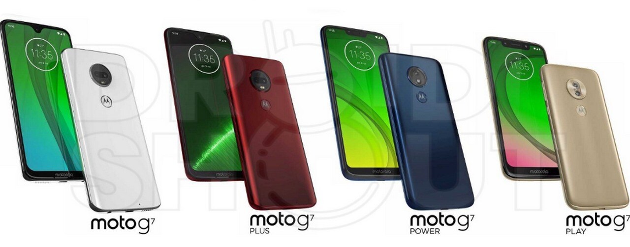 Leaked images of Moto G7 series. Image: Droid