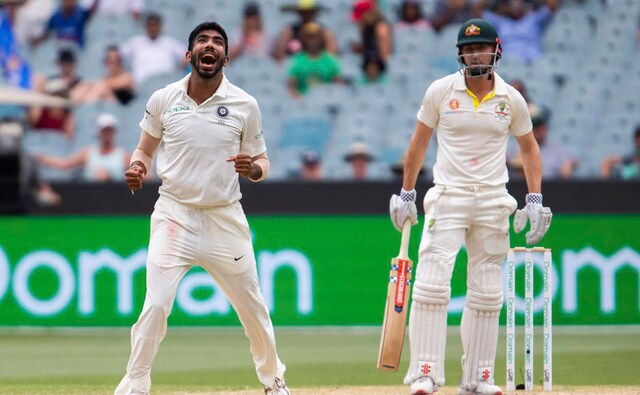 The hero on Day 3 for India was Jasprit Bumrah, who picked a six-wicket haul for the visitors. In this picture, he is seen celebrating the wicket of Shaun Marsh which came just before tea through a lovely slower yorker which trapped Marsh in front of the wickets. AP The hero on Day 3 for India was Jasprit Bumrah, who picked a six-wicket haul for the visitors. In this picture, he is seen celebrating the wicket of Shaun Marsh which came just before tea through a lovely slower yorker which trapped Marsh in front of the wickets. AP